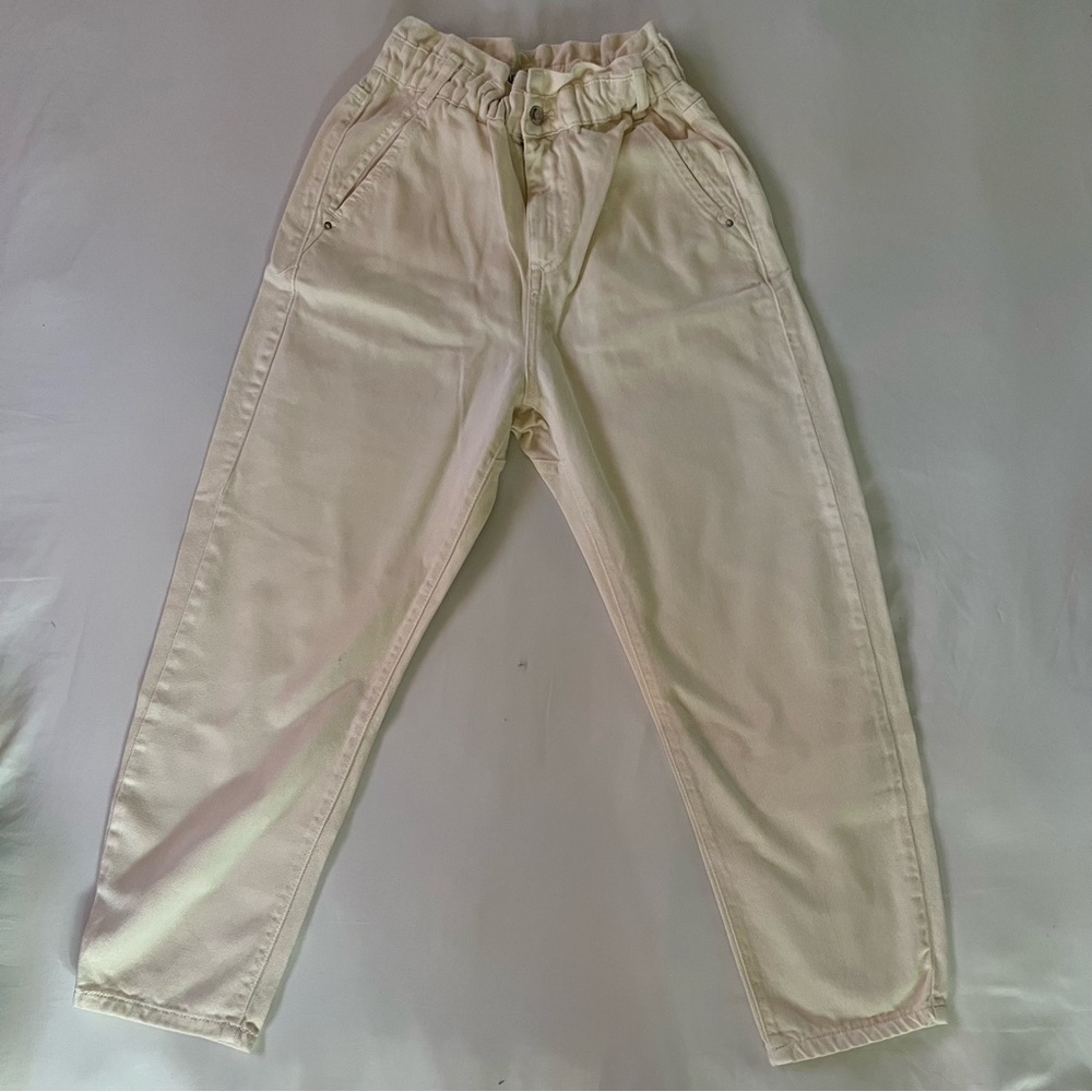 Zara High Waisted, Cream pants